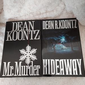 Dean Koontz Hard Cover Mystery Thriller Books bundle 2 in lot Library Reading